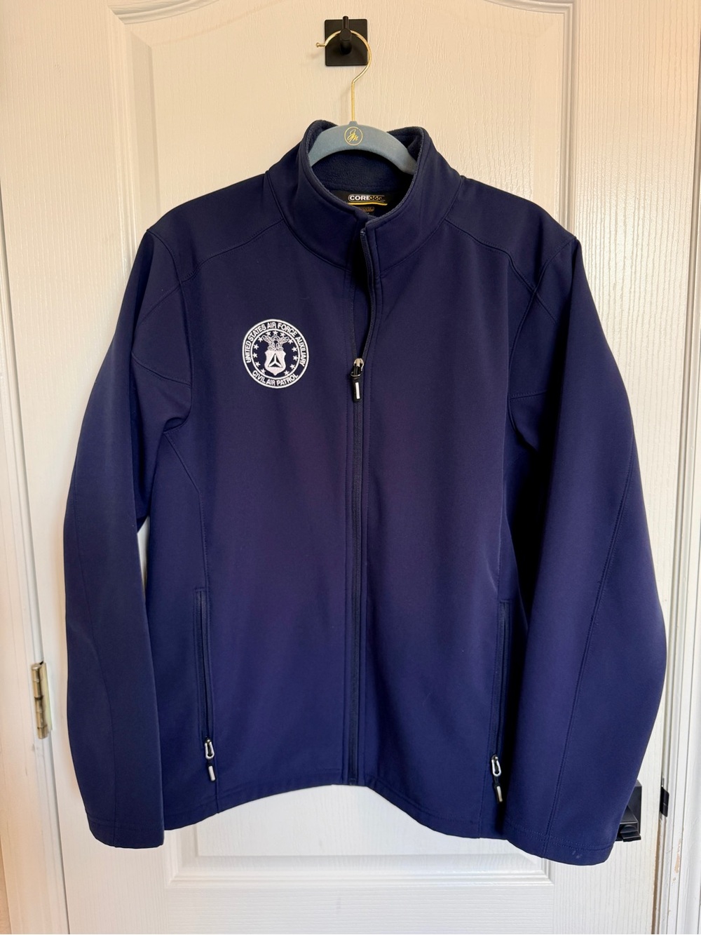 Civil Air Patrol Navy Full-Zip Softshell Jacket with Embroidered Patch